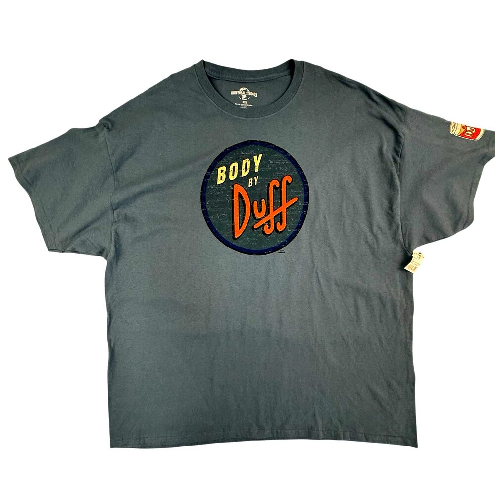 NEW The Simpson Men Shirt 3XL Short Sleeve Body By Duff Universal Studios Blue